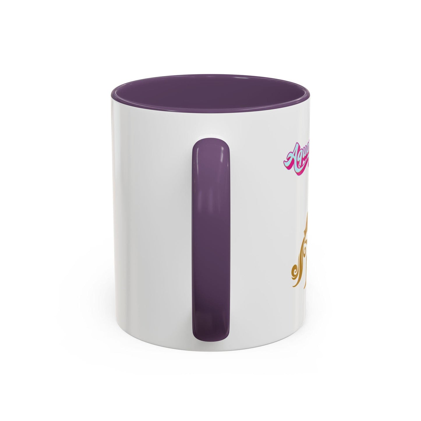 'Aquarius' Zodiac Accent Coffee Mug