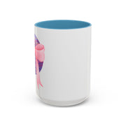 Pink/Purple Planet Wrapped In A Bow Accent Coffee Mug