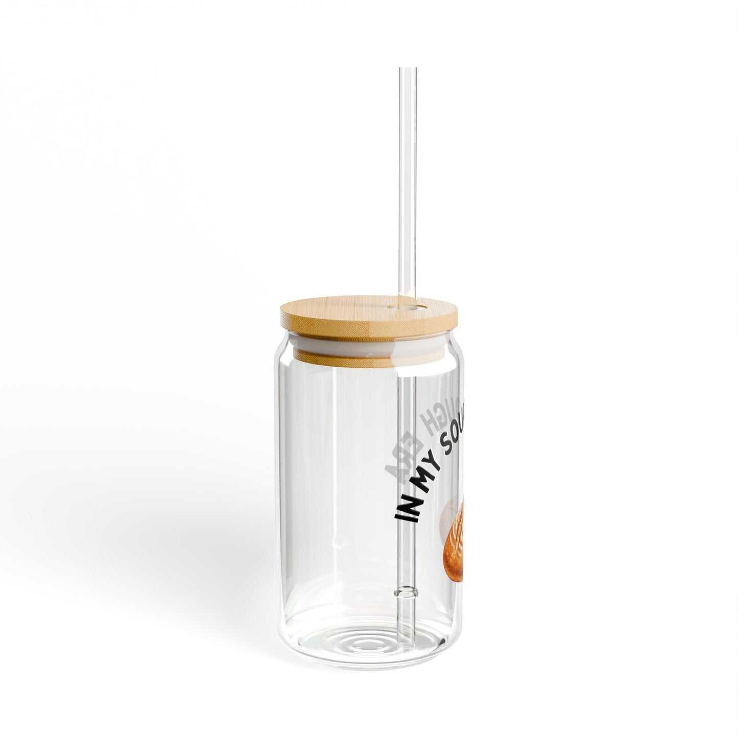 Sourdough Illustration Sipper Glass | 16oz