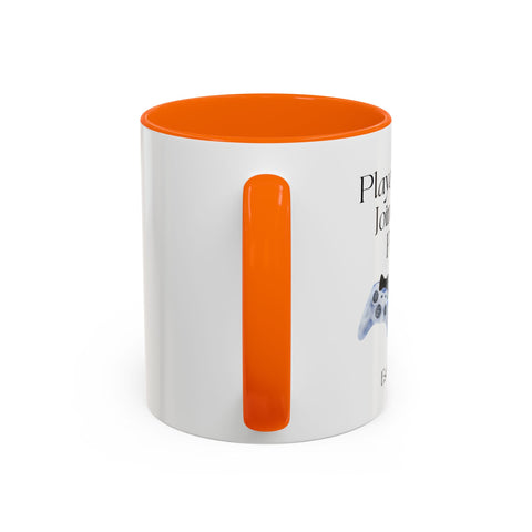 'Player 2 Has Joined The Party' 'Est. 2025' Accent Coffee Mug