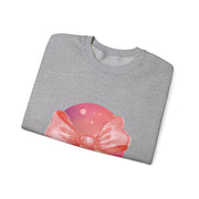 Pink/Yellow Planet Wrapped In A Bow Unisex Crewneck Sweatshirt