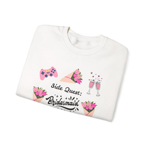 'Side Quest: Bridesmaid Duties' Unisex Crewneck Sweatshirt