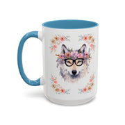 Geeky Goddess Wolf Accent Coffee Mug