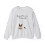 'Espawresso Yourself' French Bulldog Unisex Crewneck Sweatshirt