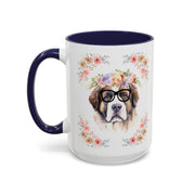 Geeky Goddess Saint Bernard Accent Coffee Mug