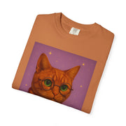 Pawgwarts Orange Cat Wizard T-Shirt