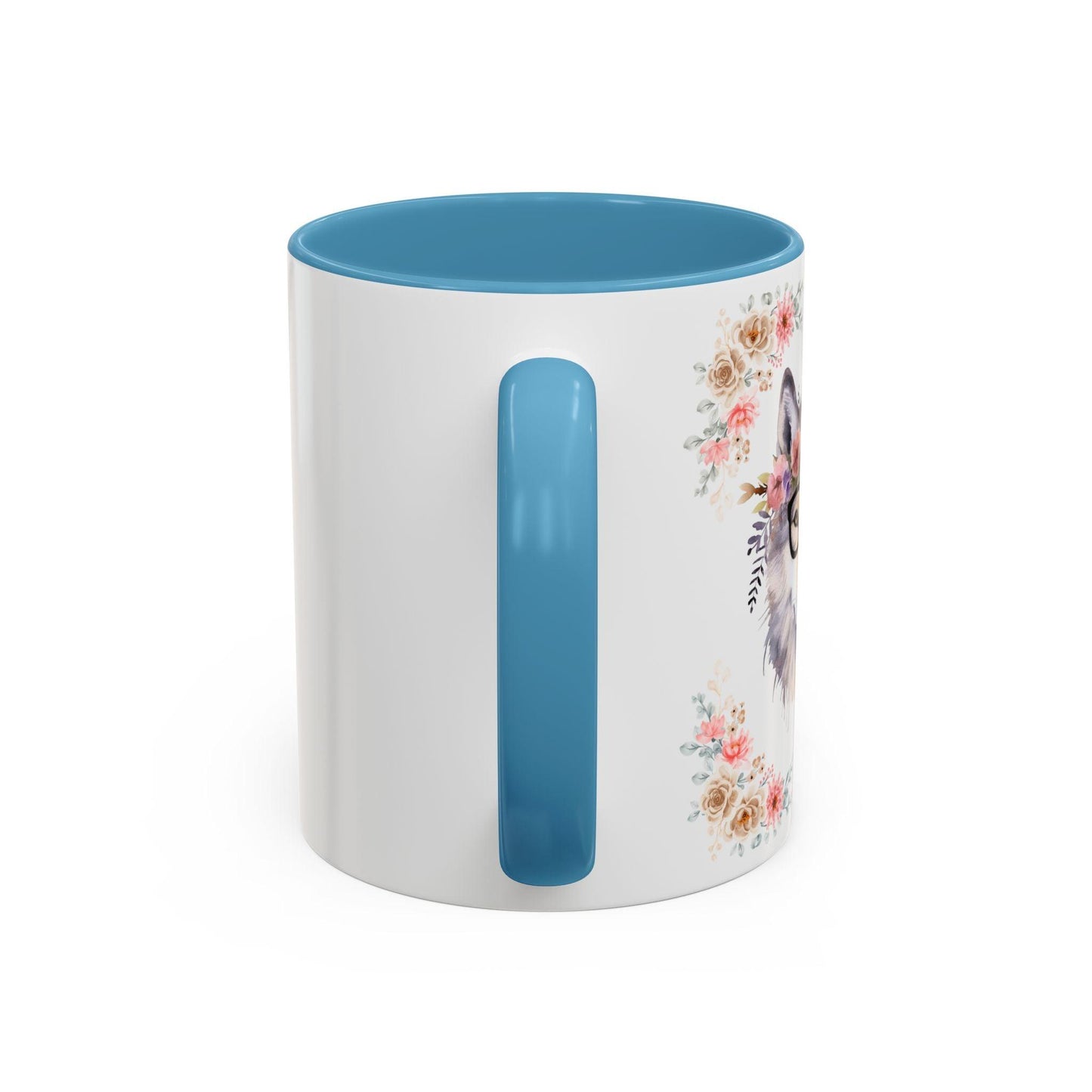 Geeky Goddess Wolf Accent Coffee Mug