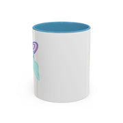 Purple Saturn Wrapped In A Bow Accent Coffee Mug
