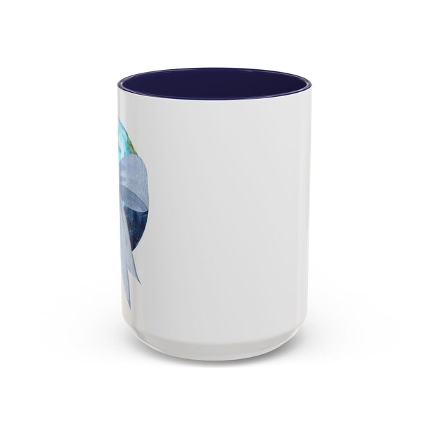 Earth Wrapped In A Bow Accent Coffee Mug