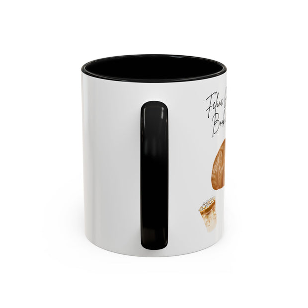 'Feline Good With A Book & Brew' Accent Coffee Mug