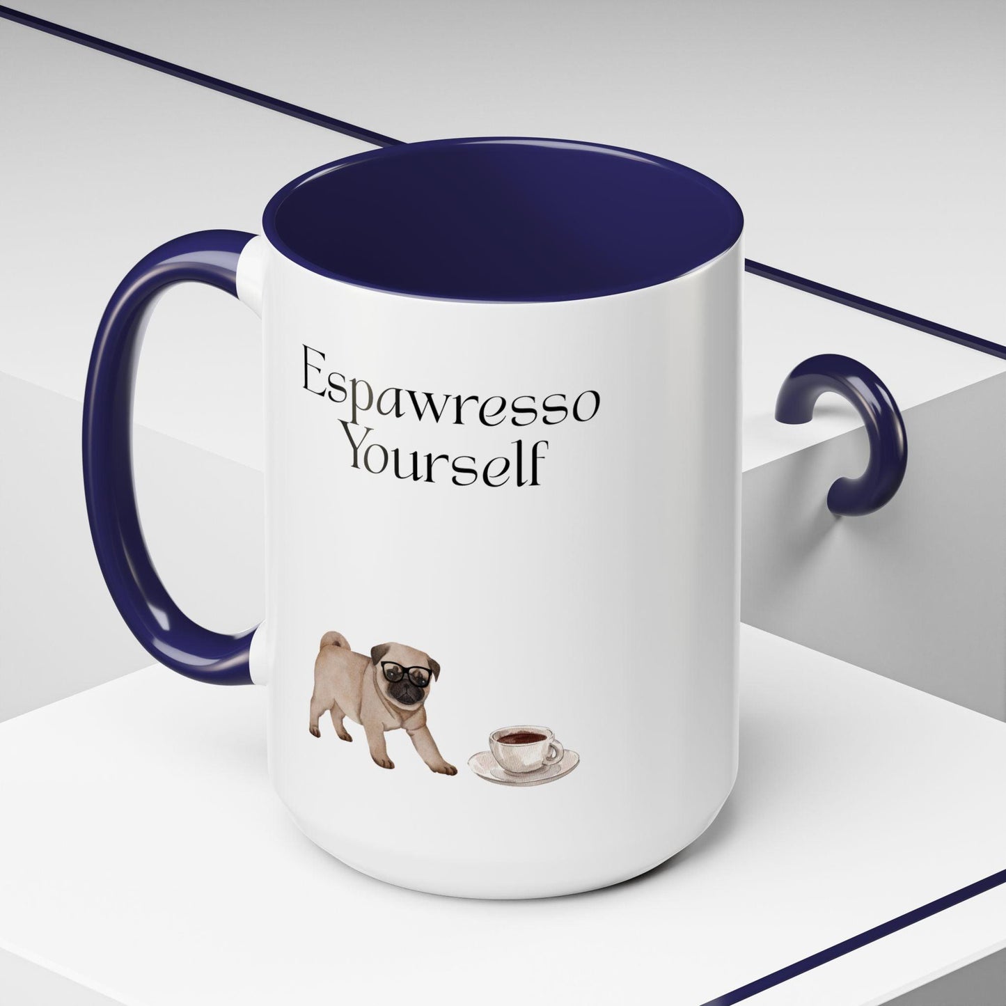 'Espawresso Yourself' Pug Accent Coffee Mug