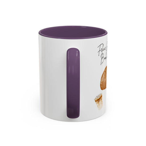 'Feline Good With A Book & Brew' Accent Coffee Mug