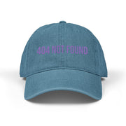 '404 NOT FOUND' Denim Embriodered Cap