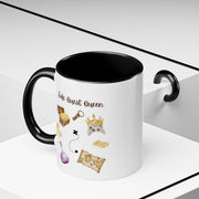 'Side Quest Queen' Accent Coffee Mug