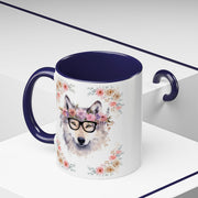 Geeky Goddess Wolf Accent Coffee Mug