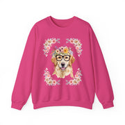Geeky Goddess Golden Retriever Unisex Crewneck Sweatshirt