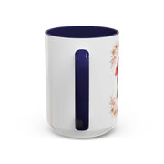 Geeky Goddess Dark Gray Cat Accent Coffee Mug