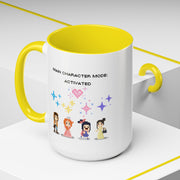 'Main Character Mode: Activated' Accent Coffee Mug