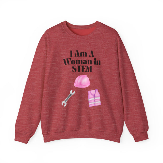 'I Am A Woman In STEM' Engineer Unisex Crewneck Sweatshirt