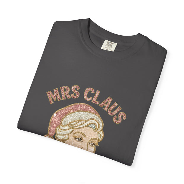 Mrs Claus Glam Squad T-Shirt | Retro Pinup Santa Lady Holiday Tee