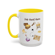 'Side Quest Queen' Accent Coffee Mug