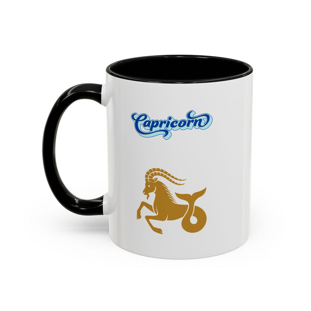 'Capricorn' Zodiac Accent Coffee Mug