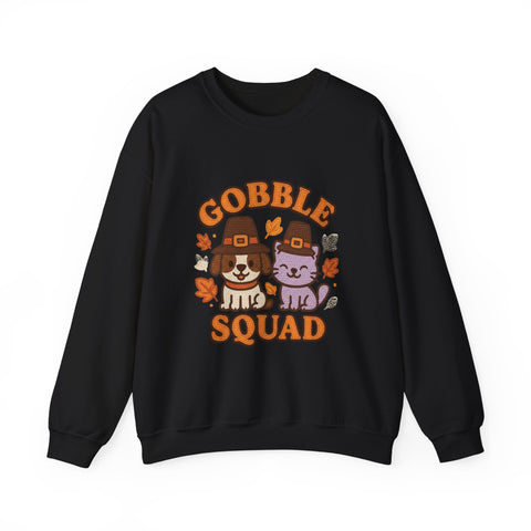 Gobble Squad Sweatshirt | Cozy Fall Apparel, Thanksgiving Gift, Unisex Crewneck, Cute Animal Design, Holiday Fashion