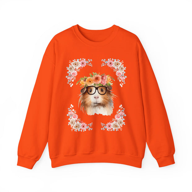 Geeky Goddess Guinea Pig Unisex Crewneck Sweatshirt