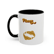 'Pisces' Zodiac Accent Coffee Mug