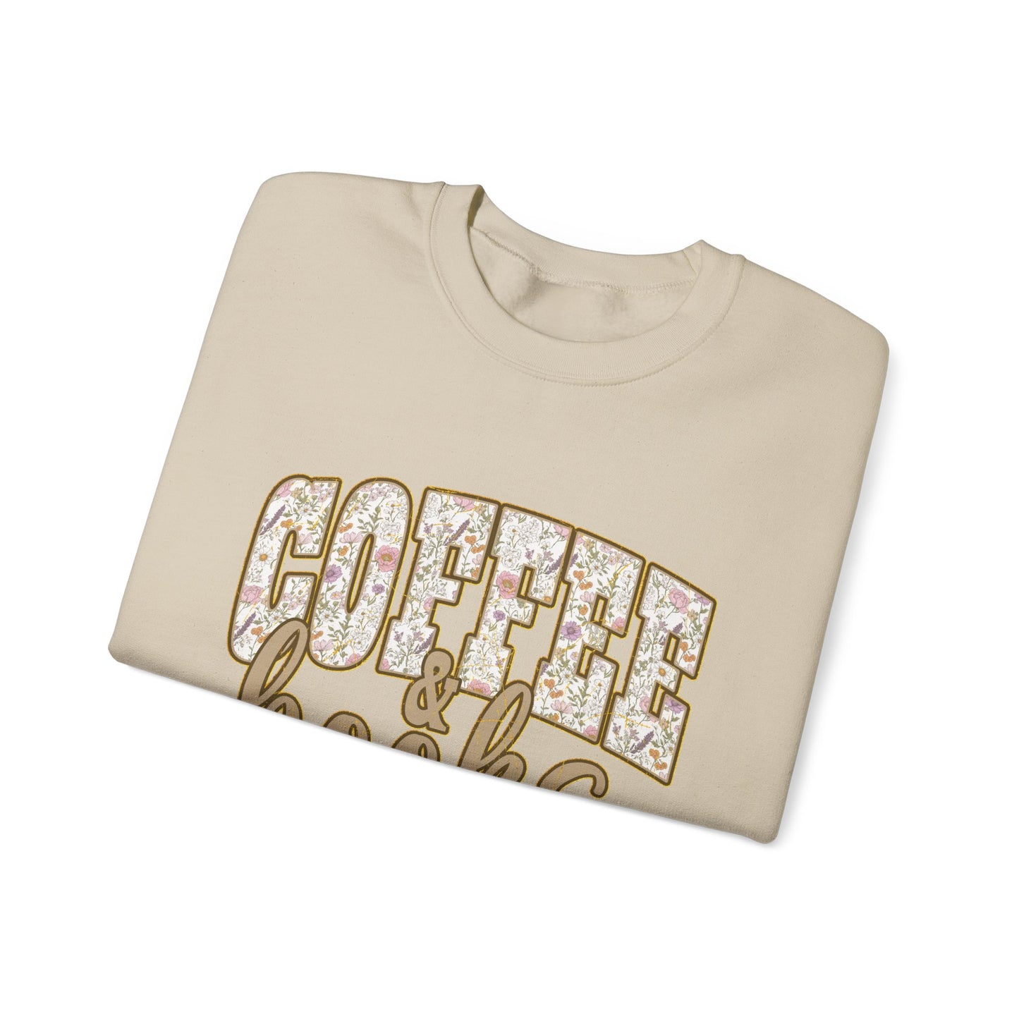 Coffee & Books Crewneck Sweatshirt | Cozy Reading Coffee Shirt