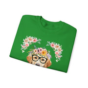 Geeky Goddess Golden Retriever Unisex Crewneck Sweatshirt
