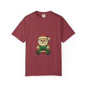 Festive Santa Gaming T-Shirt, Unisex Holiday Tee, Funny Christmas Shirt, Gamer Gift, Cute Santa Design