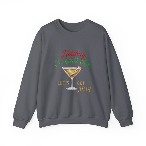 Holiday Cocktail Club Sweatshirt | Lets Get Jolly Christmas Sweatshirt