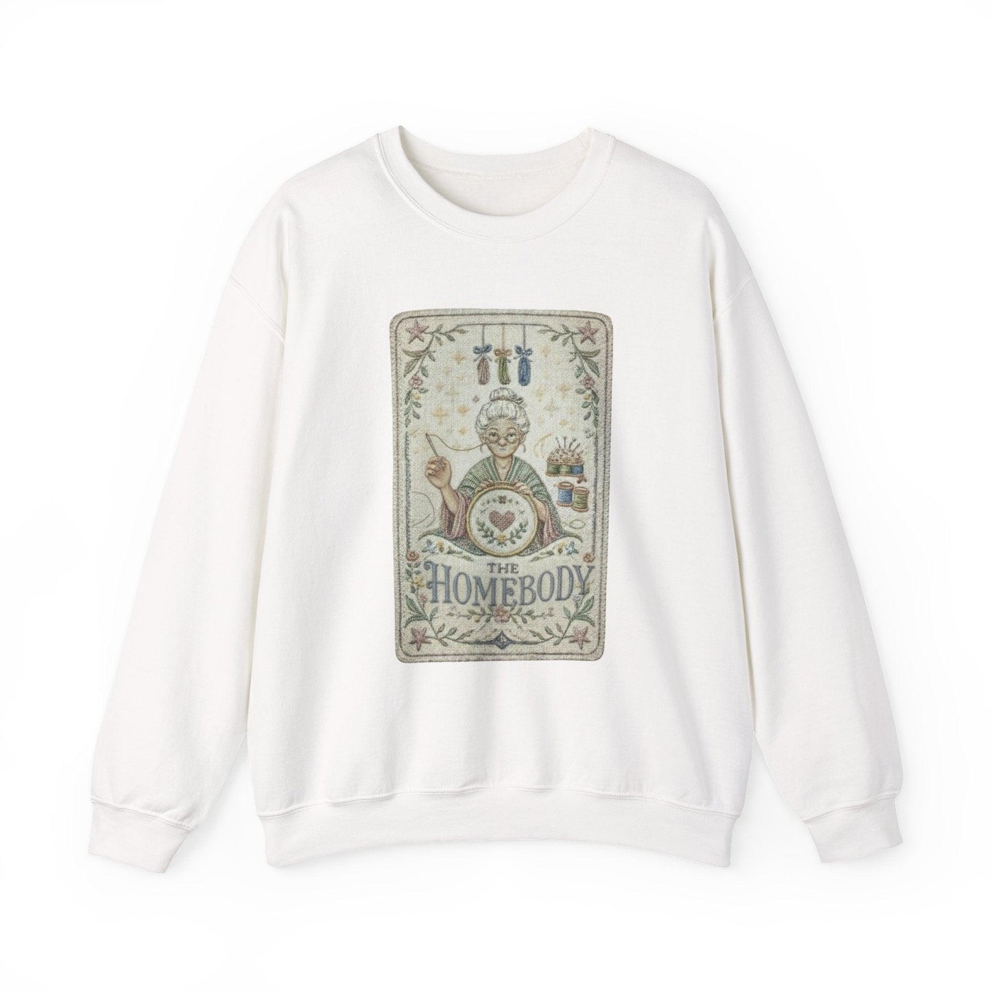 Homebody vintage knitting illustration Sweatshirt | cozy home craft design
