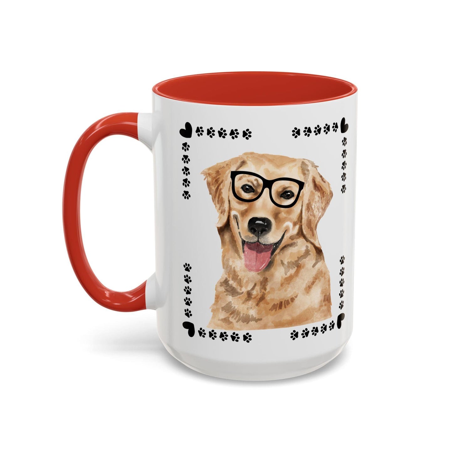 Geeky Good Golden Retriever Accent Coffee Mug