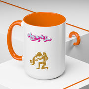 'Aquarius' Zodiac Accent Coffee Mug