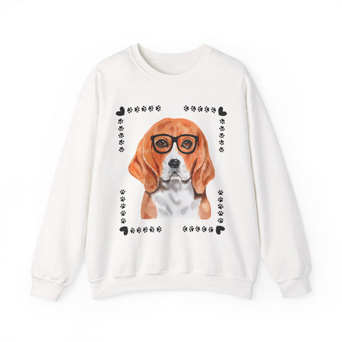 Geeky Good Beagle Unisex Crewneck Sweatshirt