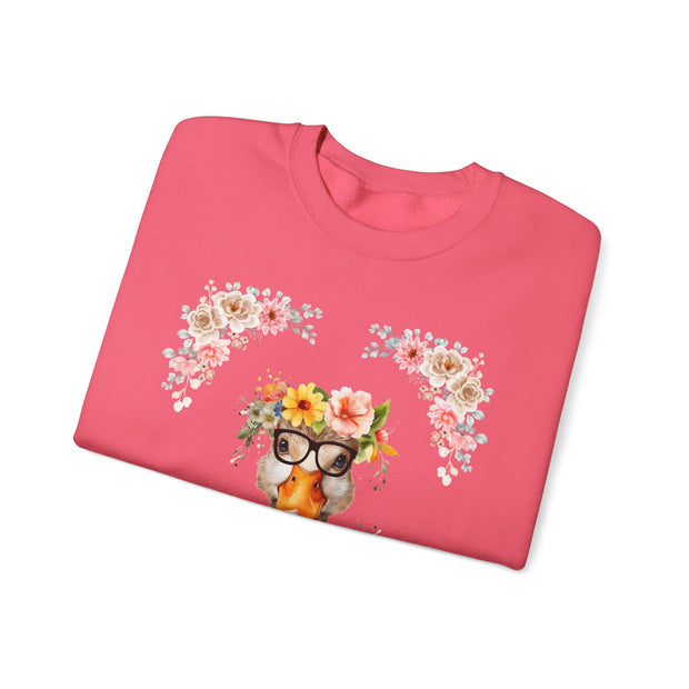 Geeky Goddess Duck Unisex Crewneck Sweatshirt