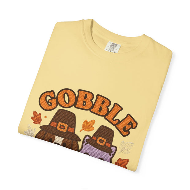 Thanksgiving Gobble Squad T-shirt, Unisex Tee for Pet Lovers, Fall Apparel, Thanksgiving Celebration, Cute Animal Shirt, Seasonal Gift
