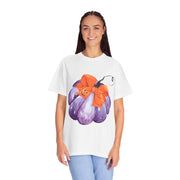 Purple Pumpkin Wrapped In A Bow Unisex T-Shirt