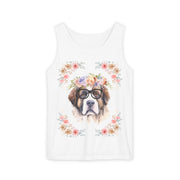 Geeky Goddess Saint Bernard Unisex Tank Top