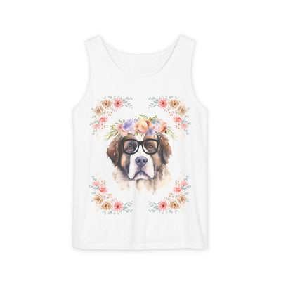 Geeky Goddess Saint Bernard Unisex Tank Top