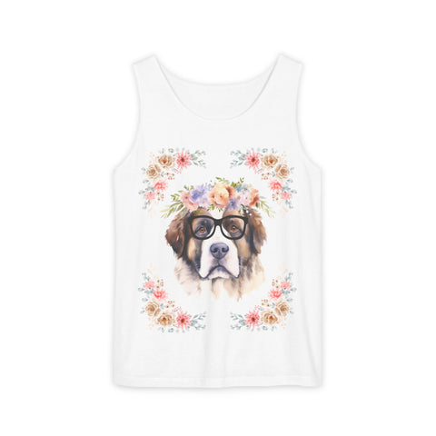 Geeky Goddess Saint Bernard Unisex Tank Top