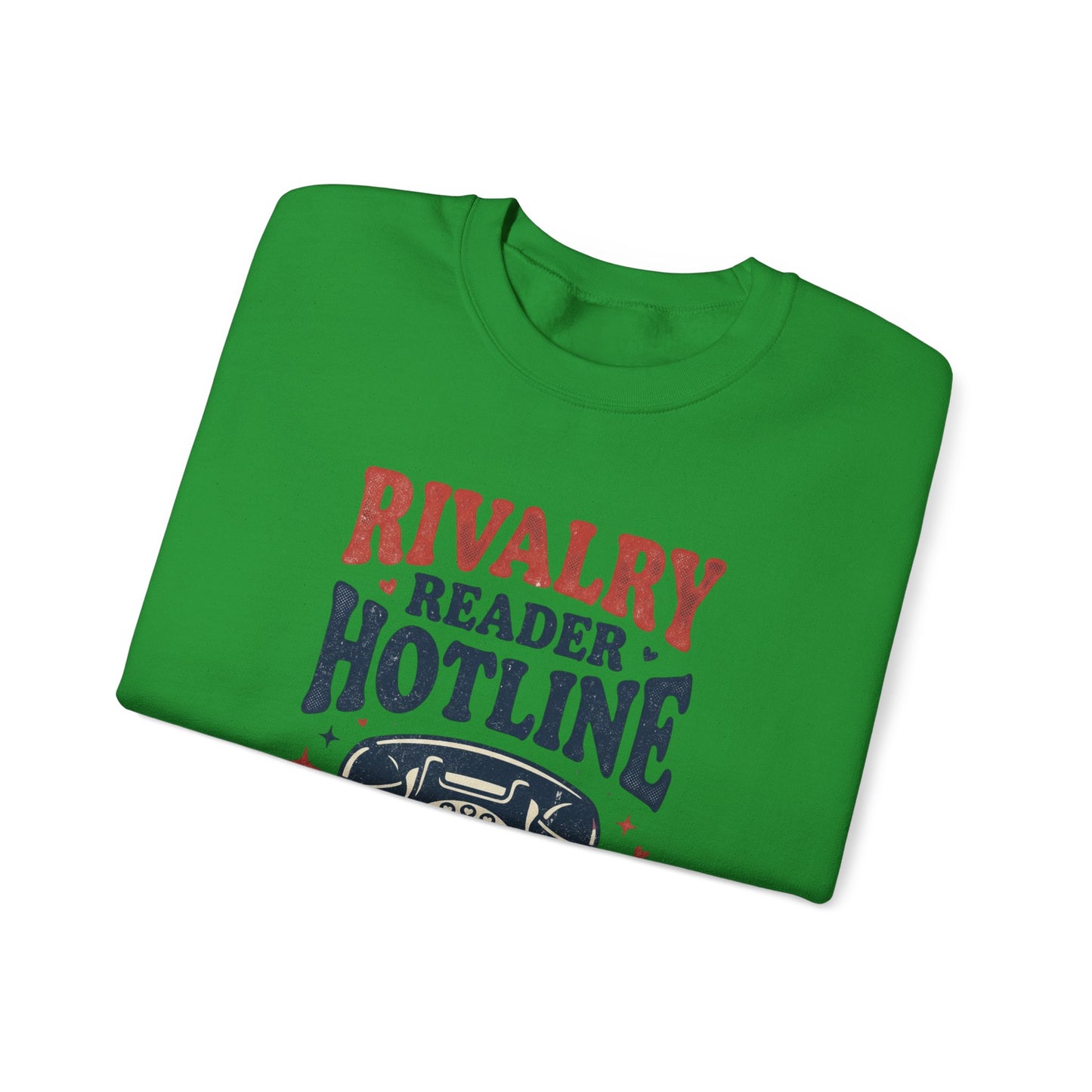 Rivalry Reader Hotline Sweatshirt, Hockey Romance Booktok Crewneck, Sports Romance Reader Pullover