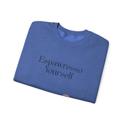'Espawresso Yourself' Golden Retriever Unisex Crewneck Sweatshirt
