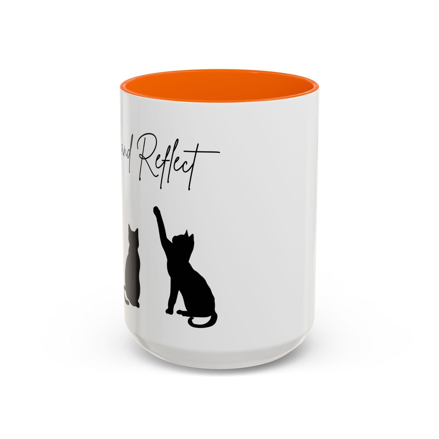 'Paws and Reflect' Cats Accent Coffee Mug