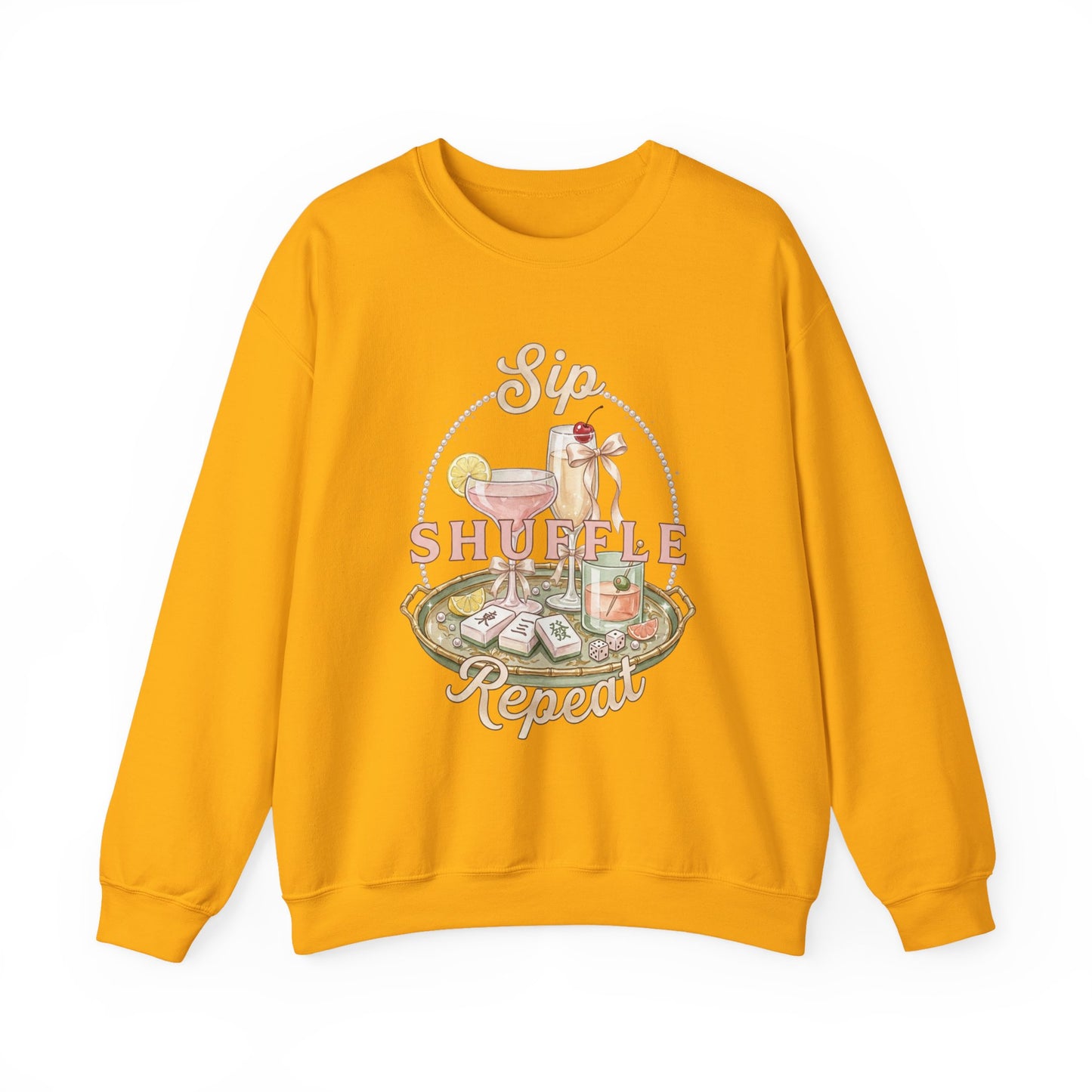 Mahjong Girls Night Crewneck Sweatshirt | Mahjong Tiles, Pastel Cozy Club