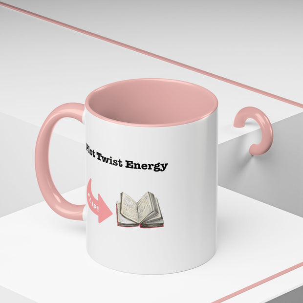 'Plot Twist Energy' Accent Coffee Mug