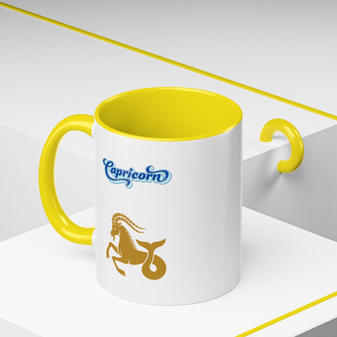 'Capricorn' Zodiac Accent Coffee Mug