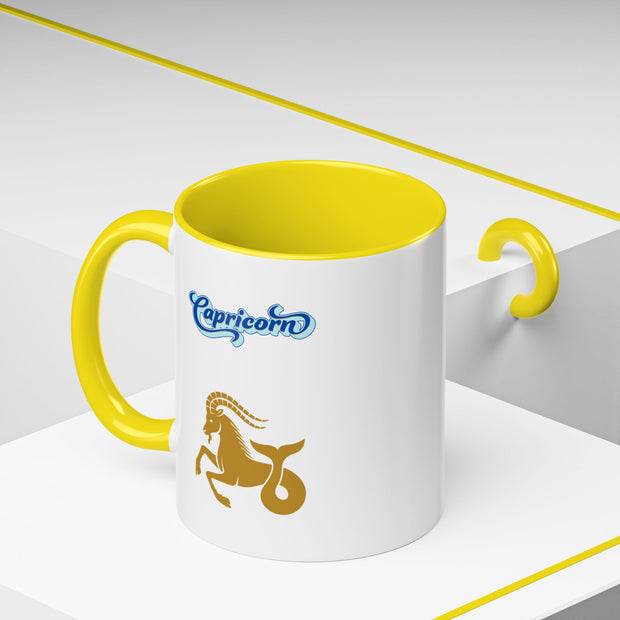 'Capricorn' Zodiac Accent Coffee Mug